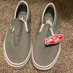 Grey vans slip on